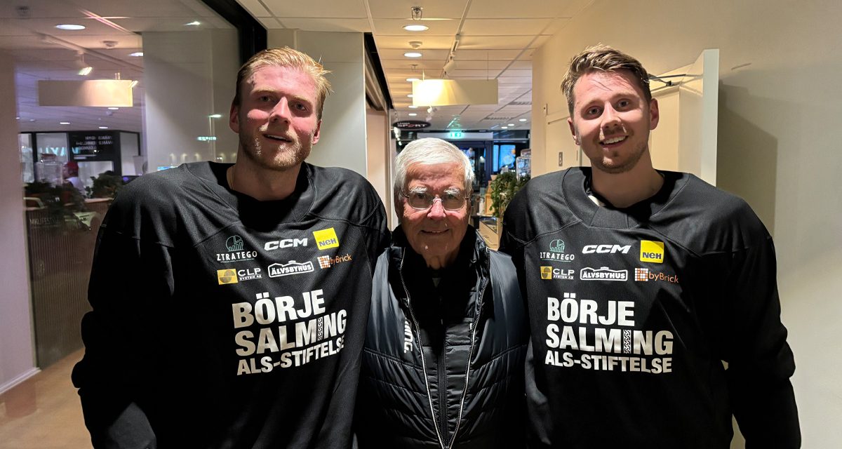 Borje Salming Ztratego Ztratego deltar på isen i kampen mot ALS.